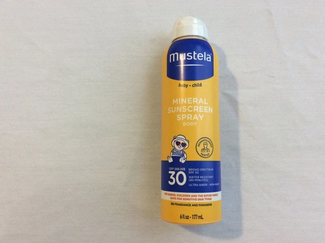 Mustela Baby Mineral Sunscreen Spray SPF 30 Broad Spectrum, Exp. 07/2024