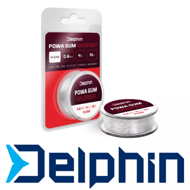 Delphin Feeder Clear Power Gum Shock Absorber Match & Feeder Gummi Transparent