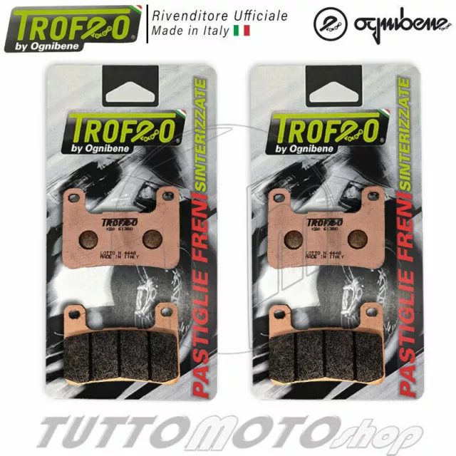 Kit 2 Cp Pastiglie Anteriori Trofeo Sinterizzate Suzuki Gsx-R 600 2004-2010 Gsxr