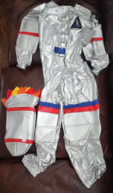 POTTERY BARN KIDS Light-Up Astronaut Halloween Costume Outfit, 7-8 Years, NWT