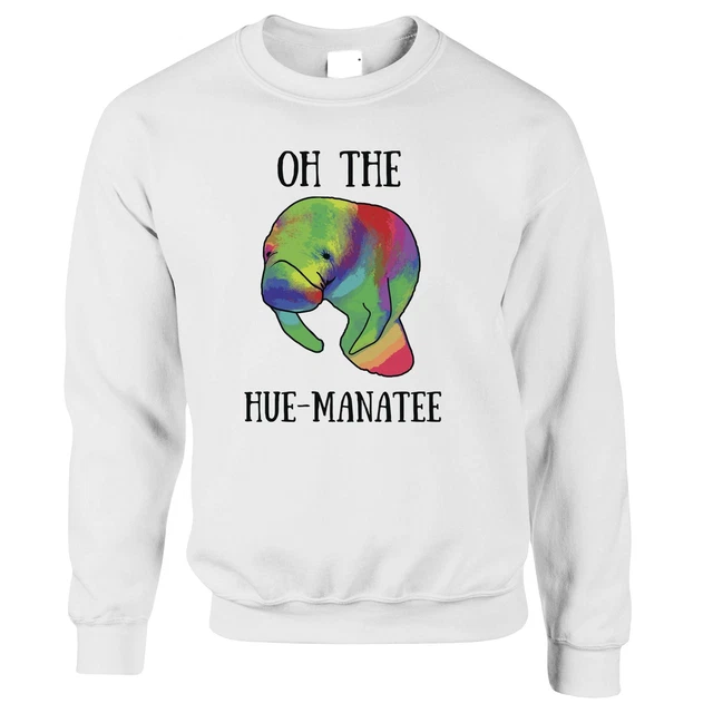Maglione Oh The Hue-Manatee Pun divertente Sea Life Joke