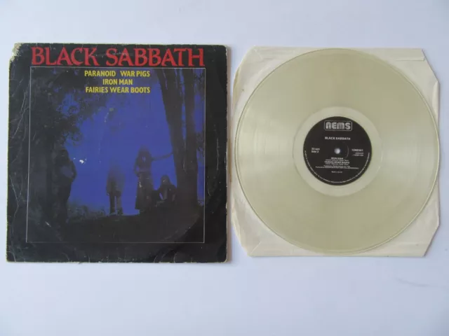 Black Sabbath 1982 Paranoid/War Pigs Single klar Vinyl selten und getestet