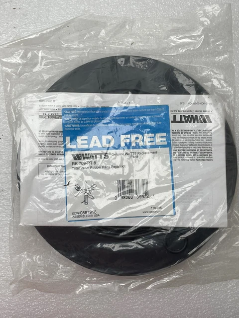 New - Backflow - Watts Rk 709-Rt 8" Relief Valve Rubber Repair Kit 0887918