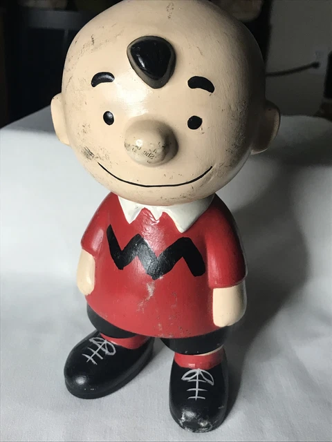 VINTAGE 60'S PEANUTS Charlie Brown Ceramic Figurines Hand Paint 10