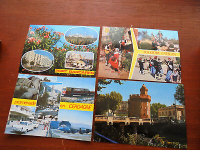 Lot 4 cartes postales anciennes ARLES-SUR-TECH 