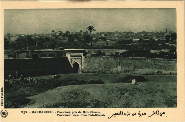 CPA AK MAROC MARRAKECH Panorama pris de Bab-Khemis Flandrin (37922)