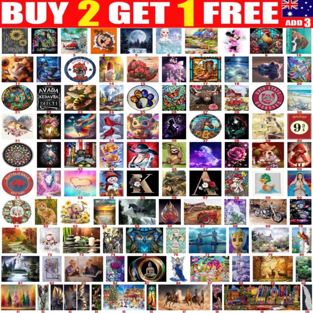 DIY 5D Full Drill Diamond Painting Cross Stitch Kit Art Picture Embroidery Mural