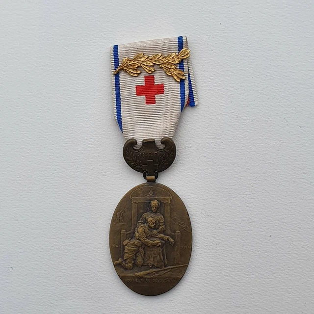 Médaille Militaire Ancienne - Union Des Femmes De France - Collection Décoration Française