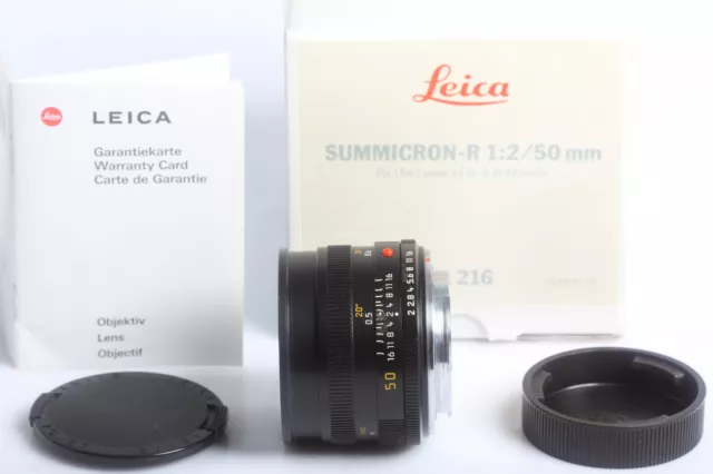 LEICA Summicron-R 2/50 E55 Lens GERMANY 50mm 2.0 Leica-R