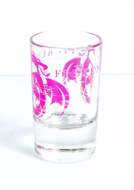 6 x Ficken Likör Glas / Gläser, Stamper, Schnapsglas, Shotglas 2cl Pink