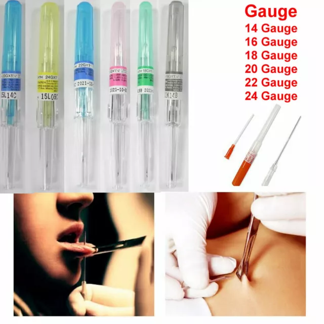 Cannula Body Disposable Body Piercing Need les Sterile, FDA Approved Med Grade