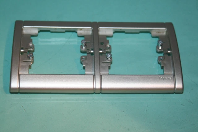 Plaque Double Legrand Sagane Kozi Métalide 82107 - Pour Installation électrique