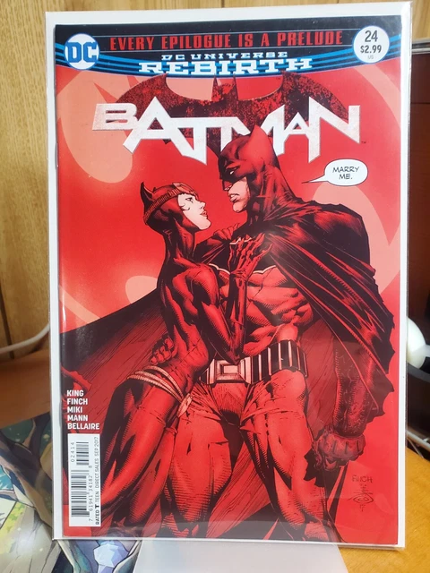 Batman #24 (Sept 2017) Batman proposes to Catwoman, 2nd Printing