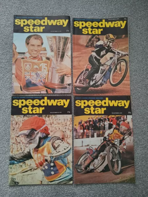 Speedway Star Magazines x4 - October 1979