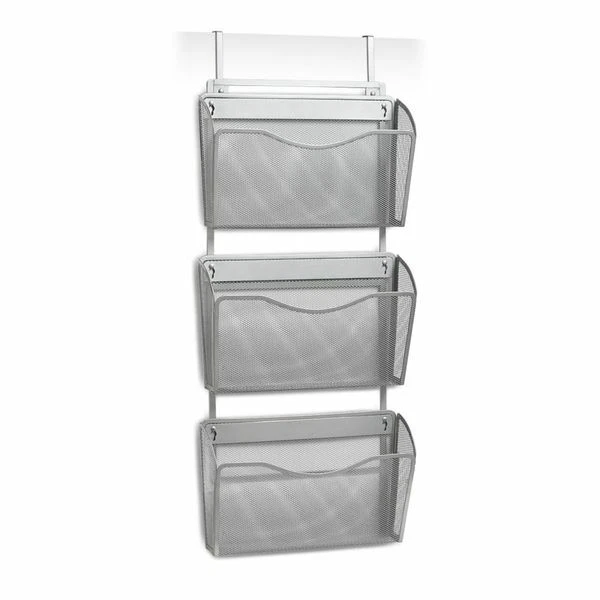 Portariviste Zeller 17700 In Rete Metallica - 27,5x9x35 Cm Argento