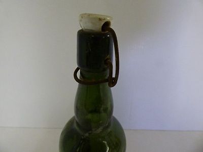 alte Glasflasche Spiritus Brennspiritus ohne Dichtung gr Flasche DEKO Shabby (7) 3