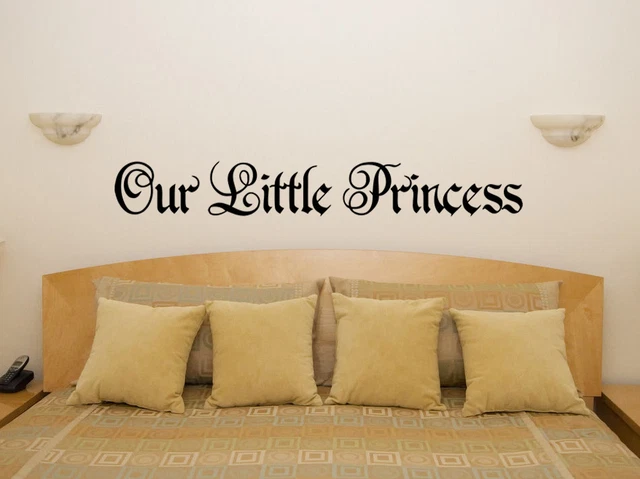 Autocollant Mural "Notre Petite Princesse" - Sticker Déco Chambre D'Enfant Ou Crèche - Style Contemporain