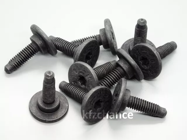 10x Torx Schrauben Stoßstange M6 T30 für Alfa Romeo Fiat Lancia usw