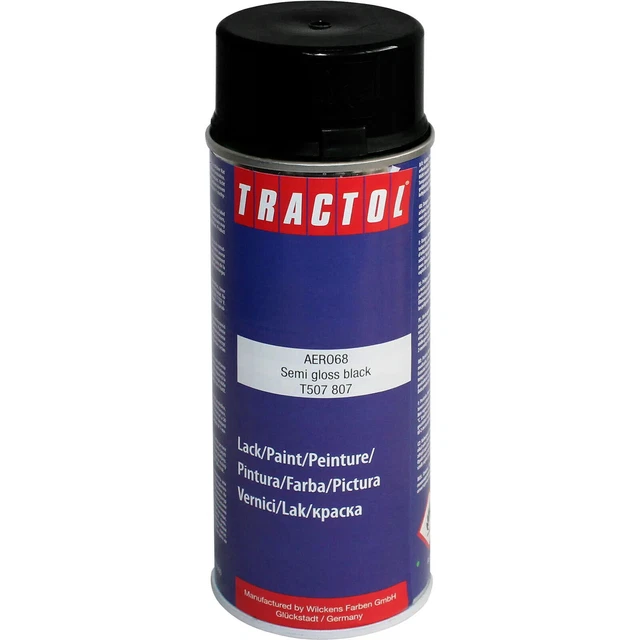 Tractol Paint 400 ml Sprühdose, seidenmatt schwarz