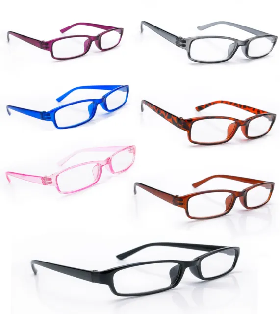 LUNETTES DE LECTURE FEMMES HOMMES +0,5 +1,0 +1,5 +2,0 +3,0 lunettes cadre mince