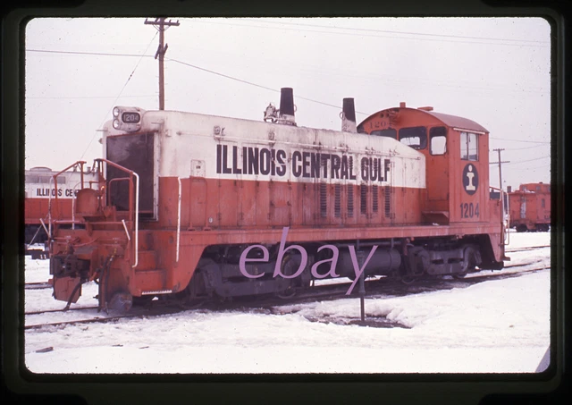 Orig Slide Illinois Central Gulf ICG #1204 SW7 1978