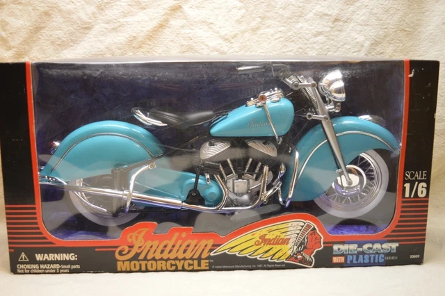 VINTAGE INDIAN MOTORCYCLE 1/6 Scale Diecast w/ Plastic 53603