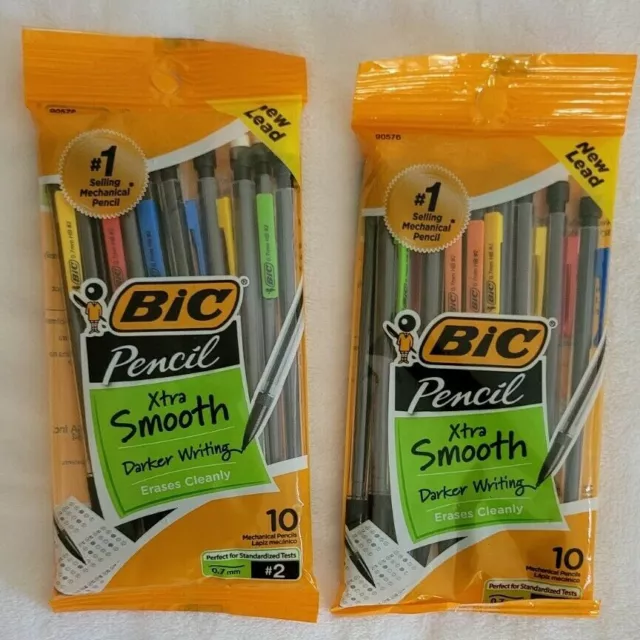 BiC Mechanical Pencil Xtra Smooth 0.7 mm 2 Pack 20 Pencils Total