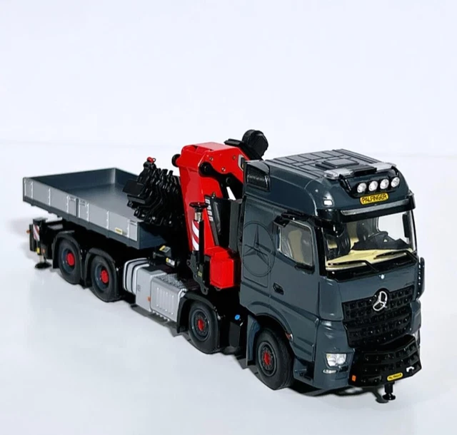 MERCEDES AROCS SWAP body+palfinger crane TEC7+jib WSI