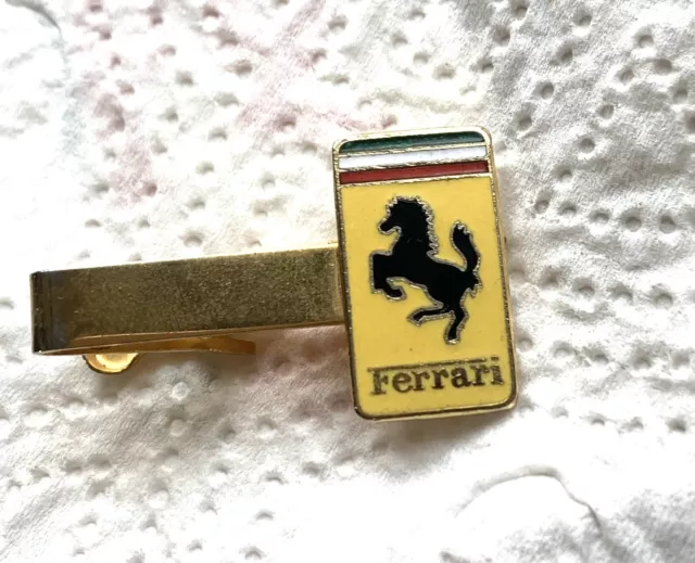 Ferrari Prancing Horse Clip On Tie Pin