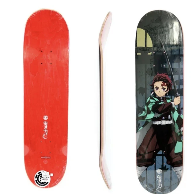 ELEMENT COLLABORATION DEMON Slayer skateboard deck Tanjiro Kamado EUR