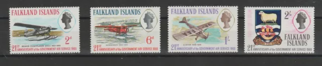 Falkland Islands 1969 Def Flugzeuge 4 V MNH Yv 174/77 MF78814