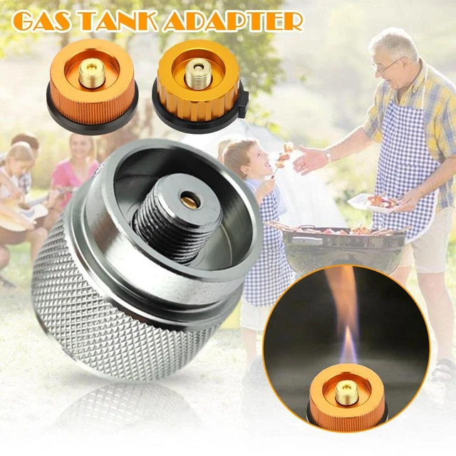CAMPING STOVE BUTANE Gas Metal Adapter Convert Fuel St Canister N39C $7 ...