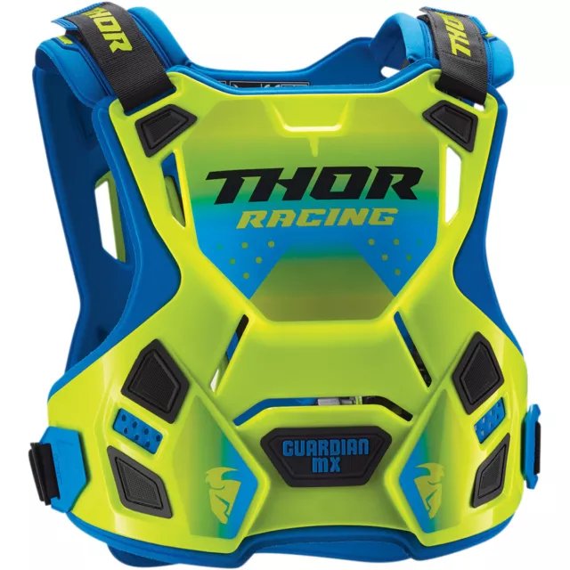 Thor Guardian Mx Mens Roost Deflector Motocross Chest Body Armour - Flo Green