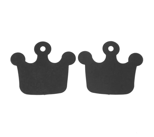 50 Cadeaux Miniblings Cadeau Plaque Du Nom Étiquette Couronne Noir