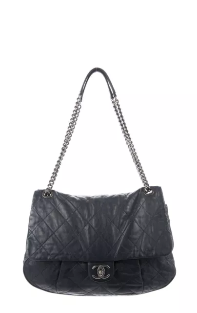 CHANEL BLACK TWEED and Leather Coco Pleats Hobo $1,537.33 - PicClick