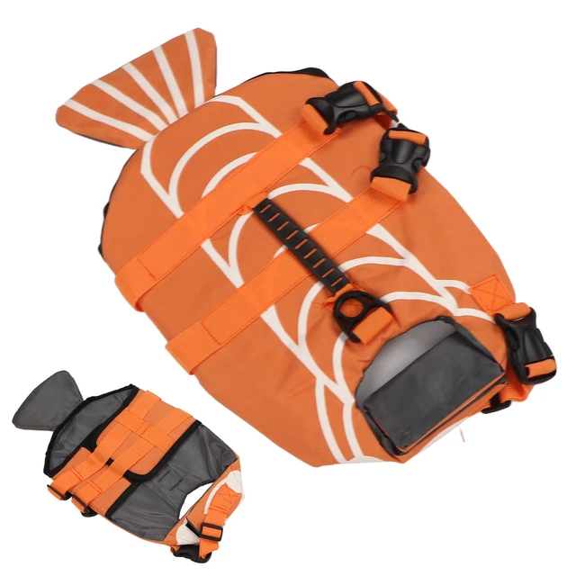 Chaleco de natación flotante Dog Life Preserver perro mango ergonómico ajustable
