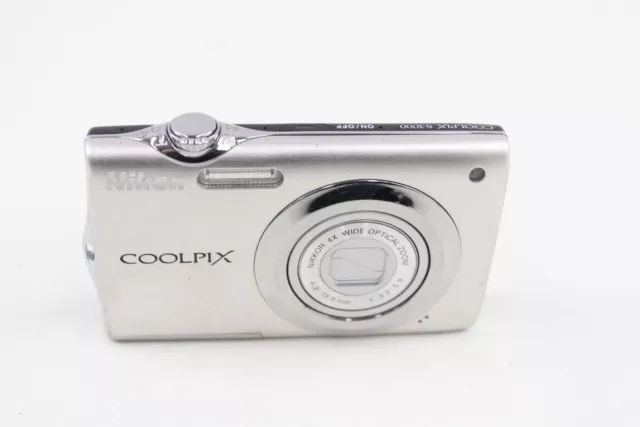 Nikon Coolpix S3000 Digital Compact Camera Working w/ Nikkor 4x Wide Zoom Lens