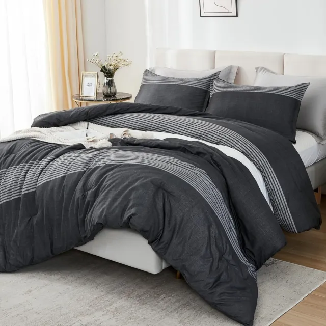 Litanika King Size Comforter Set - 3 Piece Lightweight Bedding Set