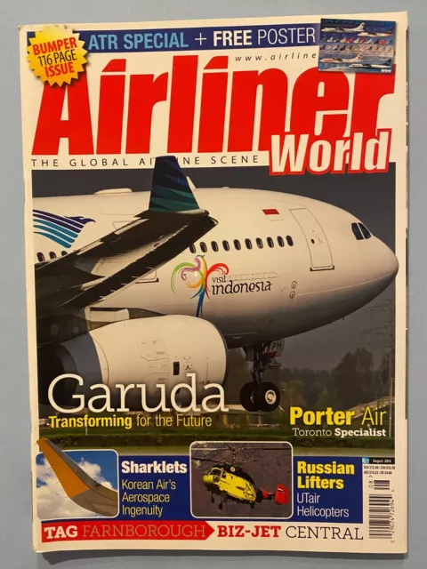 Airliner World Magazine Global Airline Flight News August 2014