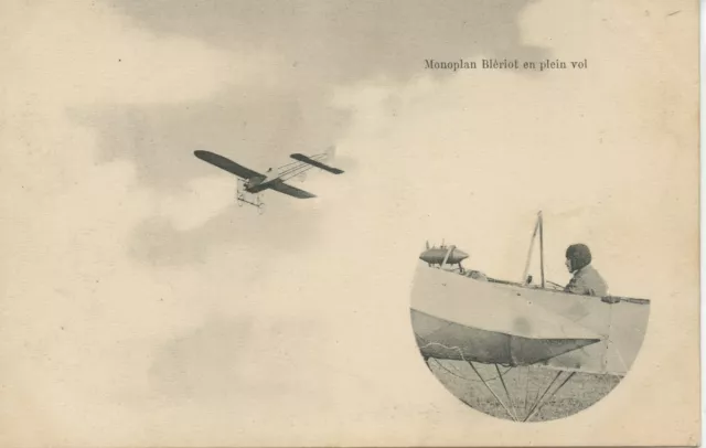 Carte Postale / Postcard / Aviation / Monoplan Bleriot En Plein Vol