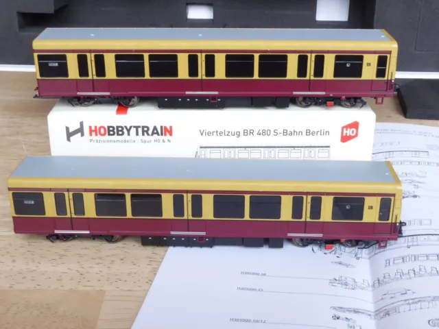 Hobbytrain H 305010 H0 S-BAHN Berlin Viertelzug O. . Motor Br 480 Dr Epoch 4 LED