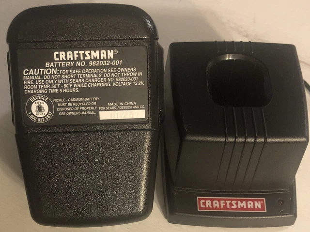 CRAFTSMAN 13.2V BATTERY Charging Stand 982033 001 with 982032 001