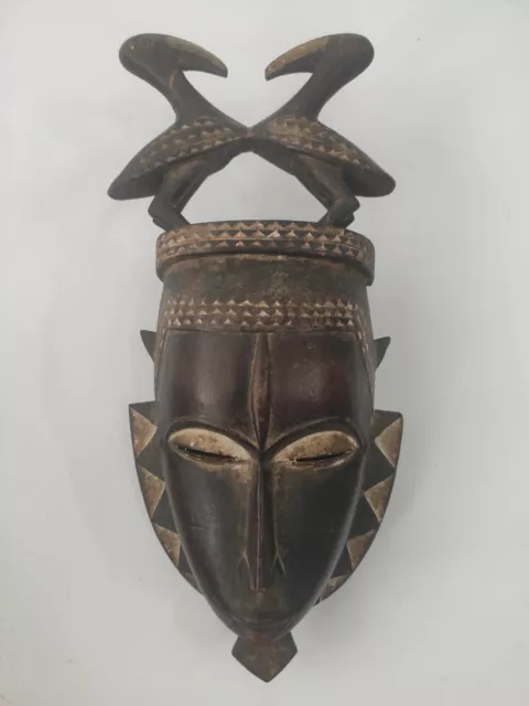 Africa Nigeria Wooden Mask. Masque En Bois Afrique Nigeria