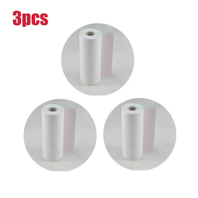 Medical 3Roll Thermal Printer Paper Rolls for ECG EKG Machine Typing 20m CE FDA