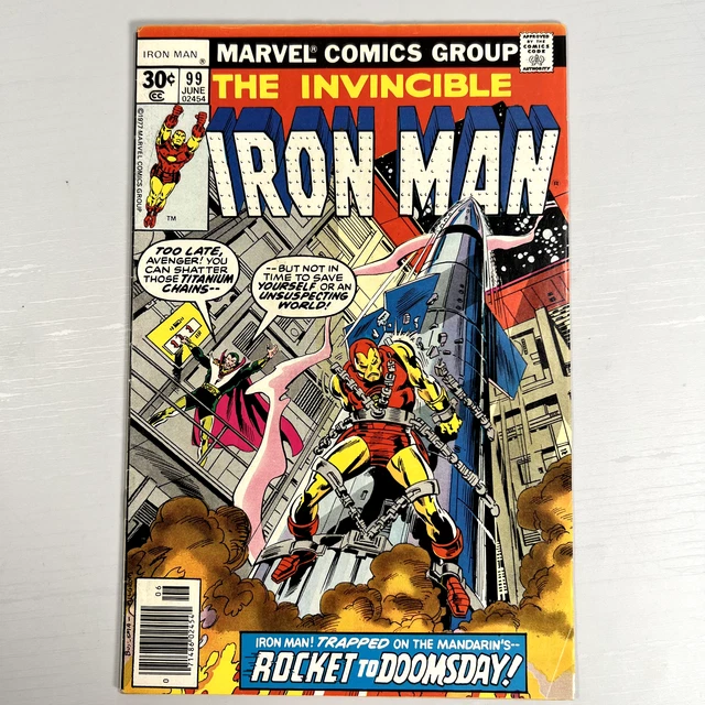 INVINCIBLE IRON MAN 99 Marvel Comics Newsstand (1977) Mid Grade Bronze Age