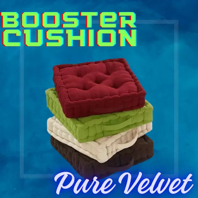 Chunky Garden Dining Chair Armchair Booster Velvet Cushion Thick Seat Pads