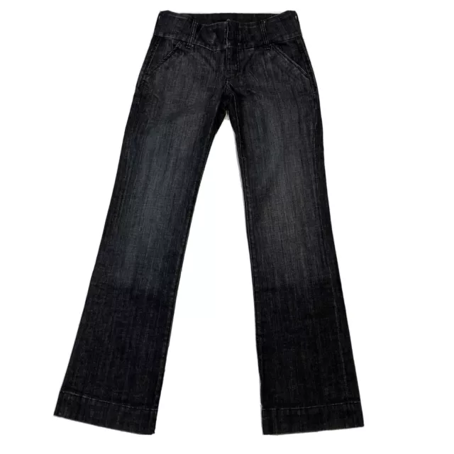 Kut From The Kloth Flare Jeans, Low Rise, Trousers, Black 26x32 Tall