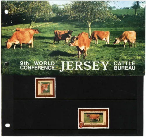 Jersey Presentation Pack 1979 9Th World Cattle Bureau Conference Mnh Sg 202-203