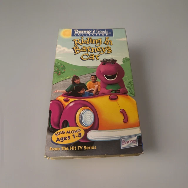 BARNEY RIDING IN Barneys Car VHS 1995 White Tape Cover 11.00 PicClick