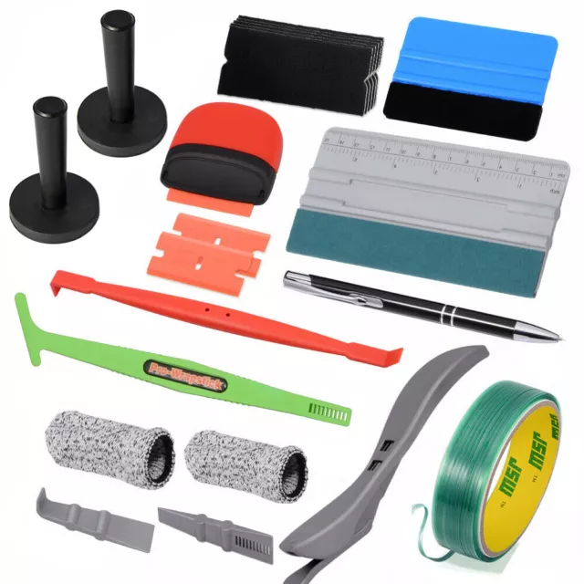 Car Vinyl Tools Wrapping Squeegee 2 Magnets Set Sign Making Application Wrapping